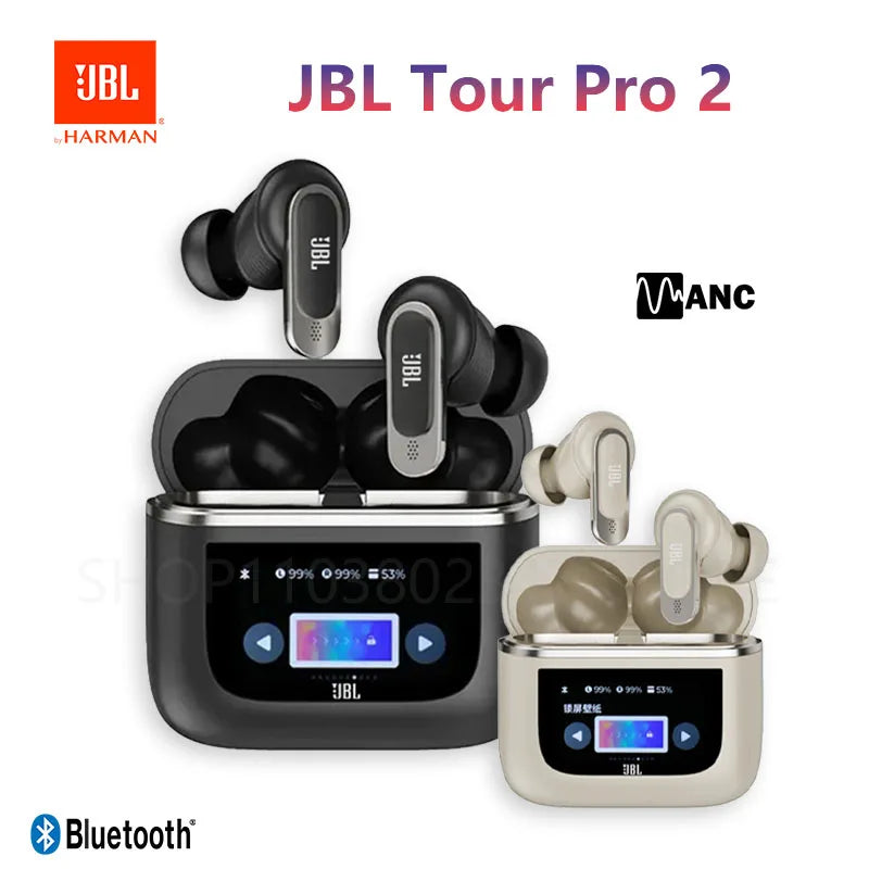 JBL Tour Pro 2 True Wireless Bluetooth headphone Noise Cancelling Earbuds LED Smart Display Box headset JBL Tour Pro2