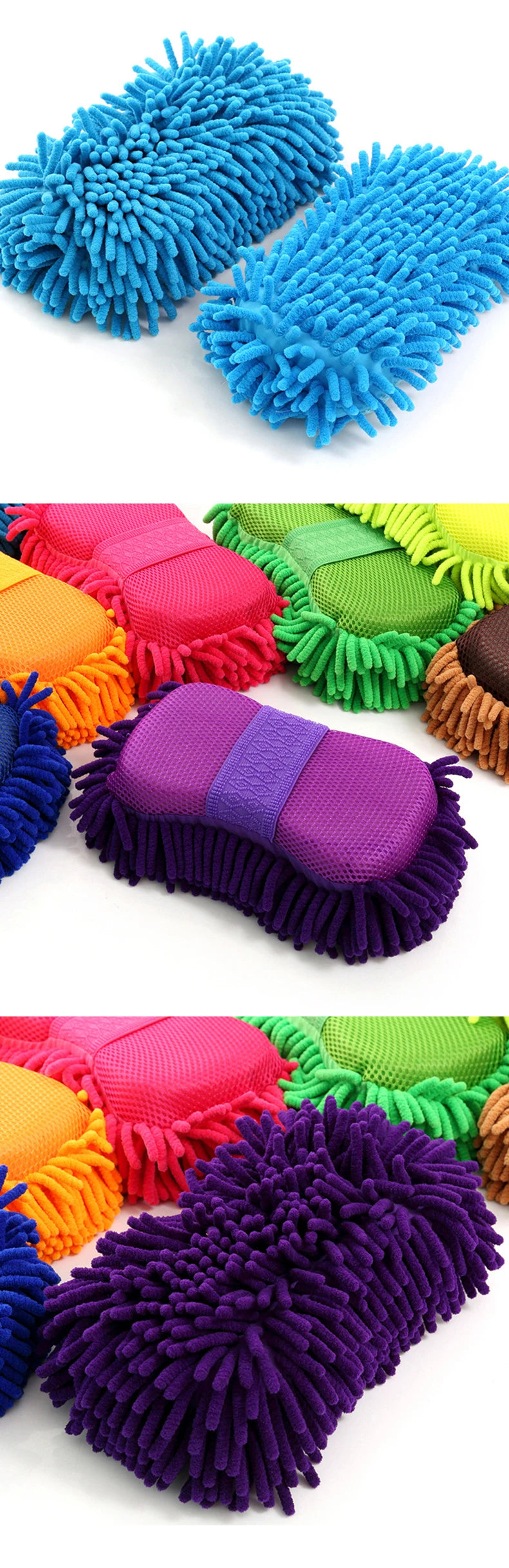 Car Wash Microfiber Car Washer Sponge Cleaning Car Care Detailing Brushes Washing Towel Auto Gloves Styling Accessories Gadget