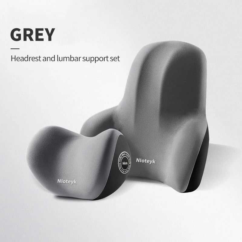 Memory Foam Car Neck Cushion Car Lumbar Support For Car Supplies Universal Neck Pillow Waist Cushion Car Seat Car Accessories