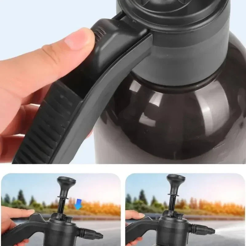 2L Hand Pump Foam Sprayer Pneumatic Washer Foam Snow Foam High Pressure Car Wash Spray Bottle for Car Home Cleaning Amagi