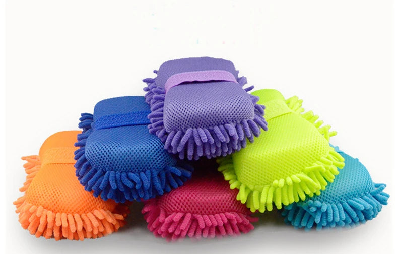 Car Wash Microfiber Car Washer Sponge Cleaning Car Care Detailing Brushes Washing Towel Auto Gloves Styling Accessories Gadget