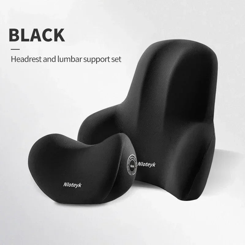 Memory Foam Car Neck Cushion Car Lumbar Support For Car Supplies Universal Neck Pillow Waist Cushion Car Seat Car Accessories