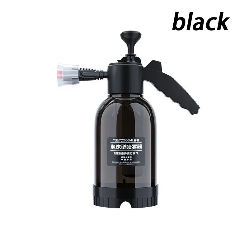 2L Hand Pump Foam Sprayer Pneumatic Washer Foam Snow Foam High Pressure Car Wash Spray Bottle for Car Home Cleaning Amagi