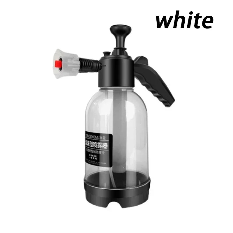 2L Hand Pump Foam Sprayer Pneumatic Washer Foam Snow Foam High Pressure Car Wash Spray Bottle for Car Home Cleaning Amagi